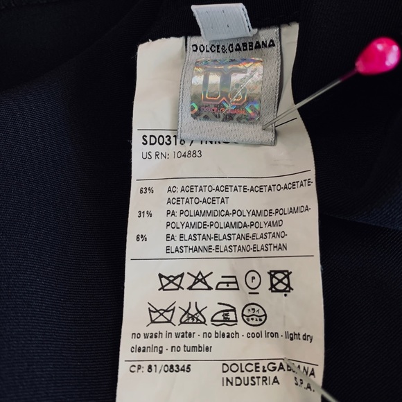 D&G DOLCE & GABANA LITTLE BLACK DRESS - Picture 10 of 16